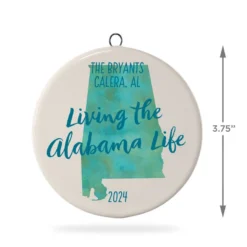 Hallmark Alabama Personalized State Ornament -Hallmark Shop Alabama Personalized State Ornament 1999QHE1711B50 03
