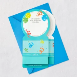 Hallmark All The Happiness Snow Globe Musical 3D Birthday Card With Motion -Hallmark Shop Balloons Snow Globe Musical Motion 3DBirthday Card 1299WDR1212 07