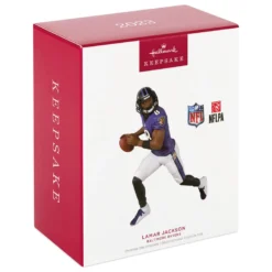 Hallmark NFL Baltimore Ravens Lamar Jackson Ornament -Hallmark Shop Baltimore Ravens Lamar Jackson Keepsake Ornament 2299QXI7167 04
