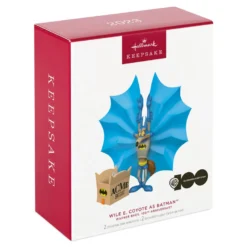 Hallmark Looney Tunes™ Wile E. Coyote™ As Batman™ Ornaments, Set Of 2 -Hallmark Shop Batman Wile E. Coyote Keepsake Ornament 1899QXI6049 04