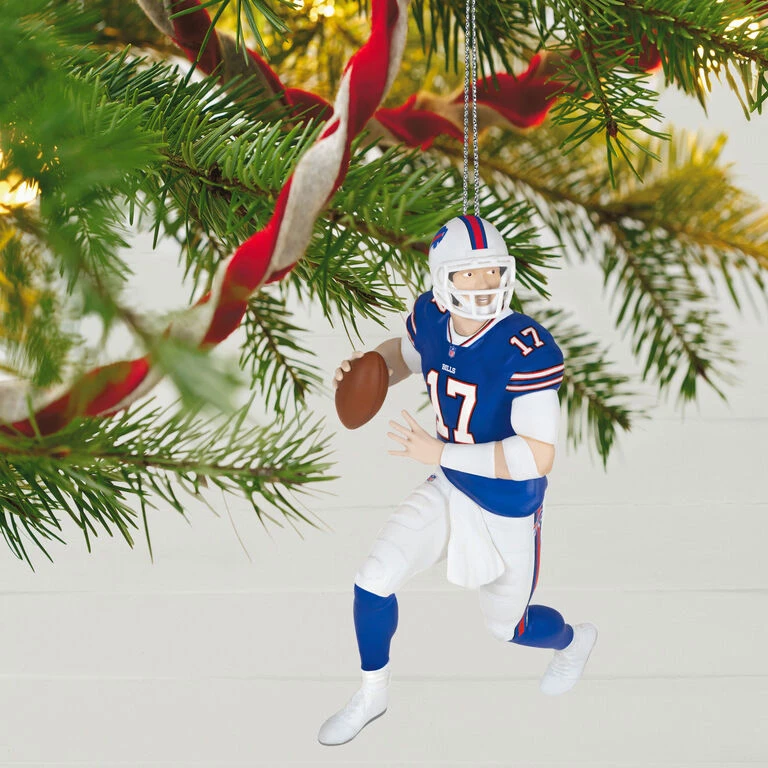Hallmark NFL Buffalo Bills Josh Allen Football Legends Ornament 2 Hallmark NFL Buffalo Bills Josh Allen Football Legends Ornament - Image 2