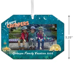 Hallmark Happy Campers Personalized Text And Photo Metal Ornament -Hallmark Shop Camping Personalized Christmas Ornament 1OFM1001B10 03