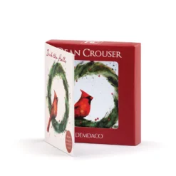 Cardinal On Holly Wreath Magnet Ornament And Matching Card -Hallmark Shop Cardinal Magnet Ornament With Card 2020230116 03