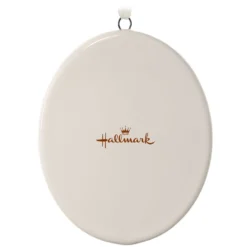 Hallmark Ceramic Text And Photo Ornament—Vertical Oval -Hallmark Shop Ceramic Text and Photo OrnamentVertical Oval 1999QHE1739B3 06
