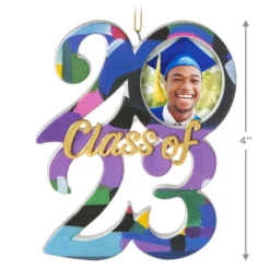 Hallmark Congrats, Grad! 2023 Ceramic Photo Frame Ornament -Hallmark Shop Class of 2023 Picture Frame Keepsake Ornament 1999QHX3089 03
