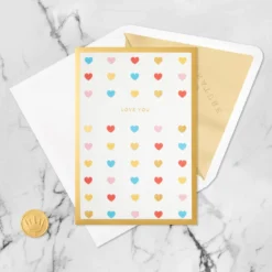 Hallmark Love You Always 3D Pop-Up Love Card 13 Hallmark Love You Always 3D Pop-Up Love Card -Hallmark Shop Colorful Hearts 3D PopUp Love Card 1299LAD2904 05