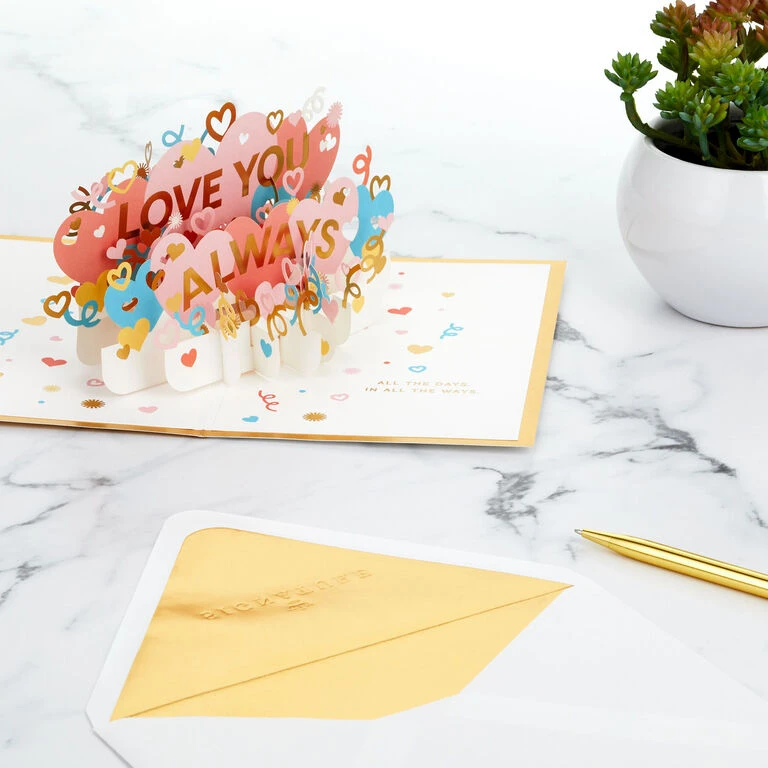 Hallmark Love You Always 3D Pop-Up Love Card 7 Hallmark Love You Always 3D Pop-Up Love Card - Image 7