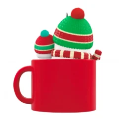 Hallmark Dad & Me Hot Cocoa Mug 2023 Ornament -Hallmark Shop Dad Me Snowmen in Mug Keepsake Ornament 1599QGO2579 06