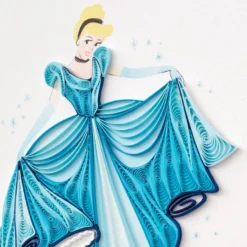 Hallmark Disney Princess Cinderella You Sparkle Quilled Paper Handmade Card -Hallmark Shop Disney Cinderella Quilled Paper Handmade Card for Her 1299LAD2856 04