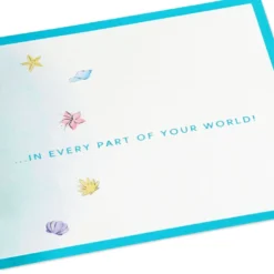 Hallmark Disney The Little Mermaid Wishing You Happiness 3D Pop-Up Card -Hallmark Shop Disney The Little Mermaid Ariel 3D PopUp Card for Her 1499LAD2902 03