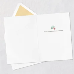 Hallmark Disney The Little Mermaid Ariel Happy Wish Quilled Paper Handmade Card -Hallmark Shop Disney The Little Mermaid Ariel Quilled Paper Card 1299LAD2858 03