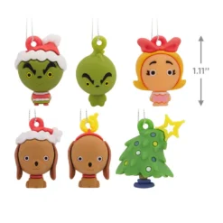 Mini Dr. Seuss's How The Grinch Stole Christmas!™ Shatterproof Hallmark Ornaments, Set Of 6 -Hallmark Shop Dr. Seuss How the Grinch Stole Christmas Miniature Christmas Ornaments Set of 6 3HCM912 04