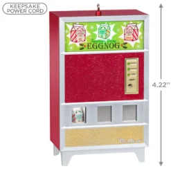 Hallmark Nellco Eggnog Machine Musical Ornament With Light -Hallmark Shop Eggnog Vending Machine Keepsake Ornament 2599QGO2649 03