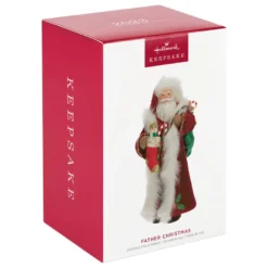 Hallmark Father Christmas Ornament -Hallmark Shop Father Christmas With Toy Bag Keepsake Ornament 2499QXR8137 04