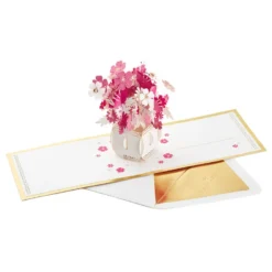 Hallmark Happy Thoughts Flower Bouquet 3D Pop-Up Thinking Of You Card -Hallmark Shop Flower Bouquet 3D PopUp Thinking of You Card 1299LAD9644 04