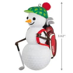 Hallmark Jolly Golfer 2023 Ornament -Hallmark Shop Golf Ball Snowman Keepsake Ornament 1899QGO2939 03