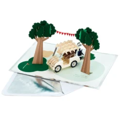 Hallmark Hope Your Day Is Good To A Tee Golf 3D Pop-Up Card -Hallmark Shop Golf Cart Pun Good Day 3D PopUp Card 5RZH1304 2
