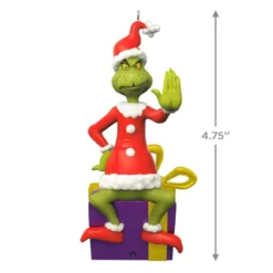 Hallmark Dr. Seuss's How The Grinch Stole Christmas!™ Grinch Peekbuster Ornament With Motion-Activated Sound -Hallmark Shop Grinch Peekbuster Keepsake Ornament 2699QXI7067 03