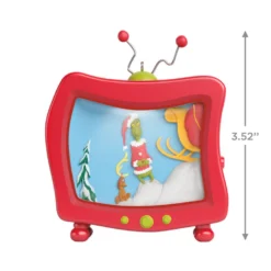 Hallmark Dr. Seuss's How The Grinch Stole Christmas!™ How Could It Be So? Ornament With Light And Sound -Hallmark Shop Grinch Stole Christmas TV Keepsake Ornament 1999QXI7387 03