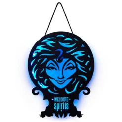 Hallmark Disney The Haunted Mansion Madam Leota Lighted Hanging Sign, 11x16 -Hallmark Shop Haunted Mansion Madame Leota Metal Sign With Light 1HGN1503 03