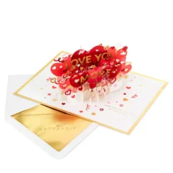 Hallmark Shop -Hallmark Shop Heart Pattern 3D PopUp Love Card 1299IAV5835 02