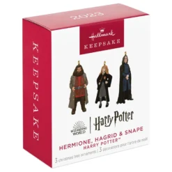 Hallmark Mini Harry Potter™ Hermione™, Hagrid™ And Snape™ Metal Ornaments, Set Of 3 -Hallmark Shop Hermione Hagrid Snape Keepsake Ornaments 2999QXM9259 06