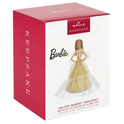 Hallmark 2023 Latina Holiday Barbie™ Ornament -Hallmark Shop Hispanic Holiday Barbie Doll Keepsake Ornament 2199QXR8219 04