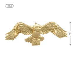 Hallmark Mini Harry Potter™ The Wizarding World™ Metal Ornaments, Set Of 3 -Hallmark Shop Hogwarts Crest Owl Deathly Hallows Keepsake Ornaments 2199QXM9249 03