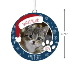 Hallmark Holiday Pet Personalized Text And Photo Ceramic Ornament -Hallmark Shop Holiday Pet Personalized Round Christmas Ornament 1999QHE1711B21 03