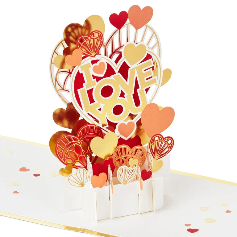 Hallmark All My Love Hearts 3D Pop-Up Love Card 1 Hallmark All My Love Hearts 3D Pop-Up Love Card