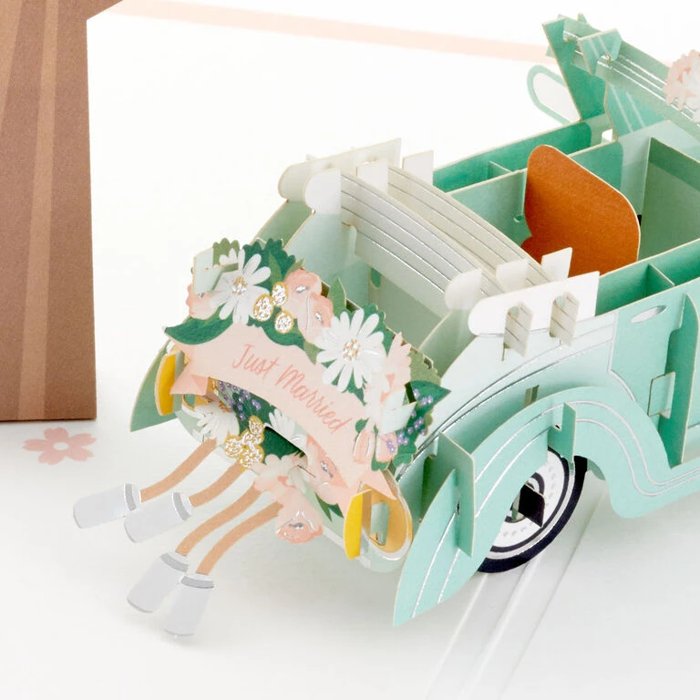 Hallmark Best Wishes For The Road Ahead 3D Pop-Up Wedding Card 5 Hallmark Best Wishes For The Road Ahead 3D Pop-Up Wedding Card - Image 5