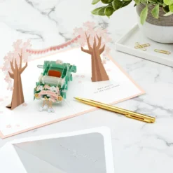 Hallmark Best Wishes For The Road Ahead 3D Pop-Up Wedding Card 17 Hallmark Best Wishes For The Road Ahead 3D Pop-Up Wedding Card -Hallmark Shop Just Married Car 3D PopUp Wedding Card 1299LAD2903 08