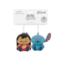 Better Together Disney Lilo & Stitch Magnetic Hallmark Ornaments, Set Of 2 -Hallmark Shop Lilo and Stitch Christmas Ornaments 3HCM2403 04