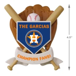 MLB Baseball Personalized Ornament, Astros™ -Hallmark Shop MLB Baseball Personalized Ornament Astros 2499QHE1913B109 04