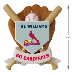 MLB Baseball Personalized Ornament, Cardinals™ -Hallmark Shop MLB Baseball Personalized Ornament Cardinals 2499QHE1913B107 04
