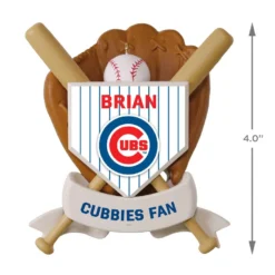 MLB Baseball Personalized Ornament, Cubs™ -Hallmark Shop MLB Baseball Personalized Ornament Cubs 2499QHE1913B102 04