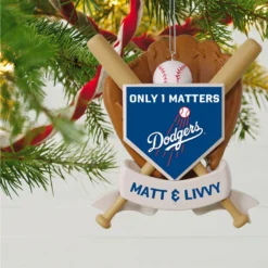 Hallmark Shop -Hallmark Shop MLB Baseball Personalized Ornament Dodgers 2499QHE1913B105 02