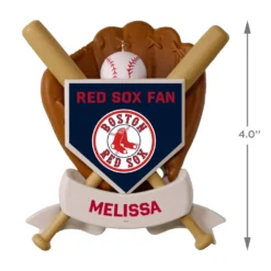 MLB Baseball Personalized Ornament, Red Sox™ -Hallmark Shop MLB Baseball Personalized Ornament Red Sox 2499QHE1913B101 04