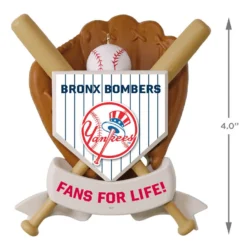 MLB Baseball Personalized Ornament, Yankees™ -Hallmark Shop MLB Baseball Personalized Ornament Yankees 2499QHE1913B106 04