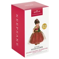 Hallmark Madame Alexander Golden Holiday Celebration Ornament 9 Hallmark Madame Alexander Golden Holiday Celebration Ornament -Hallmark Shop Madame Alexander Doll Keepsake Ornament 1899QXR8087 04