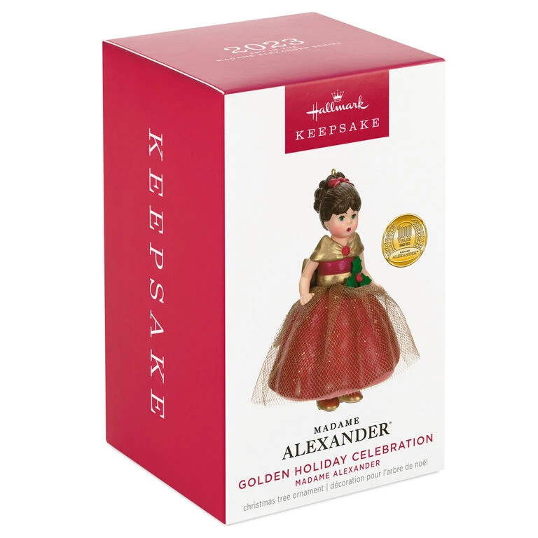 Hallmark Madame Alexander Golden Holiday Celebration Ornament 4 Hallmark Madame Alexander Golden Holiday Celebration Ornament - Image 4