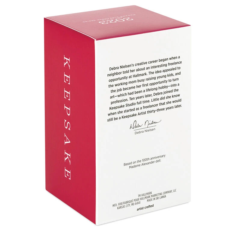 Hallmark Madame Alexander Golden Holiday Celebration Ornament 5 Hallmark Madame Alexander Golden Holiday Celebration Ornament - Image 5