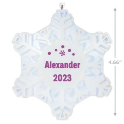 Hallmark Magic Sparkling Snowflake Block Text Personalized Ornament With Light -Hallmark Shop Magic Sparkling Snowflake Block Text Personalized Keepsake Ornament With Light 2999QHE2010B2 03