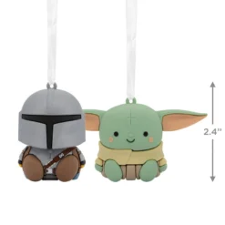 Better Together Star Wars: The Mandalorian™ And Grogu™ Magnetic Hallmark Ornaments, Set Of 2 -Hallmark Shop Mandalorian and Grogu Christmas Ornaments 3HCM2401 03