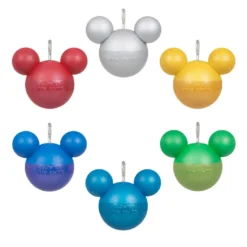 Hallmark Mini Disney Mickey Mouse Ornaments, Set Of 6 -Hallmark Shop Mickey Ears Balls Keepsake Ornaments 1599QSB6217 06