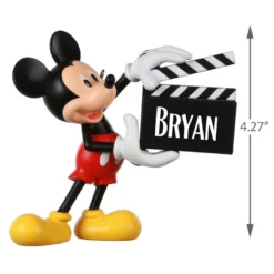 Hallmark Disney Mickey Mouse With Clapperboard Personalized Ornament -Hallmark Shop Mickey Mouse Clapperboard Personalized Ornament 2499QHE1960B1 03