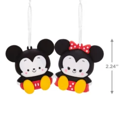 Better Together Disney Mickey And Minnie Magnetic Hallmark Ornaments, Set Of 2 -Hallmark Shop Mickey and Minnie Christmas Ornaments 3HCM2402 03