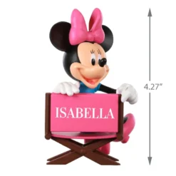 Hallmark Disney Minnie Mouse In Director's Chair Personalized Ornament -Hallmark Shop Minnie Mouse Directors Chair Personalized Ornament 2499QHE1961B1 03