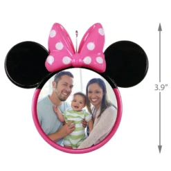 Hallmark Disney Minnie Mouse Ears Silhouette Personalized Photo Ornament -Hallmark Shop Minnie Mouse Ears Shape Personalized Photo Ornament 2499QHE1963B3 03
