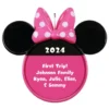 Hallmark Disney Minnie Mouse Ears Silhouette Text Personalized Ornament